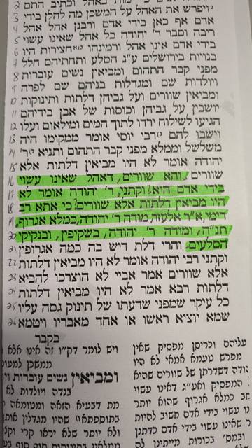 Today’s Gemara – Sukkah 21a, highlighted