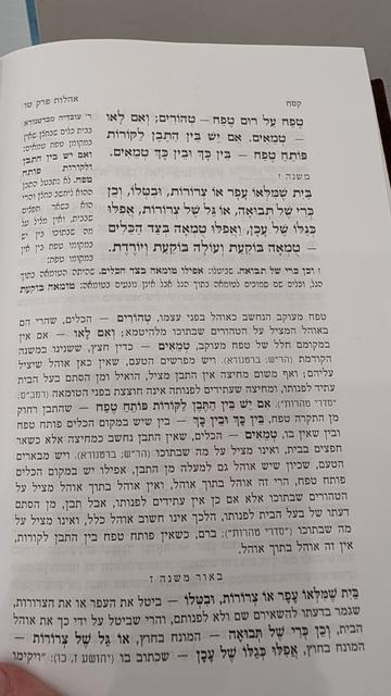 Page from a sefer, shared with the shiur