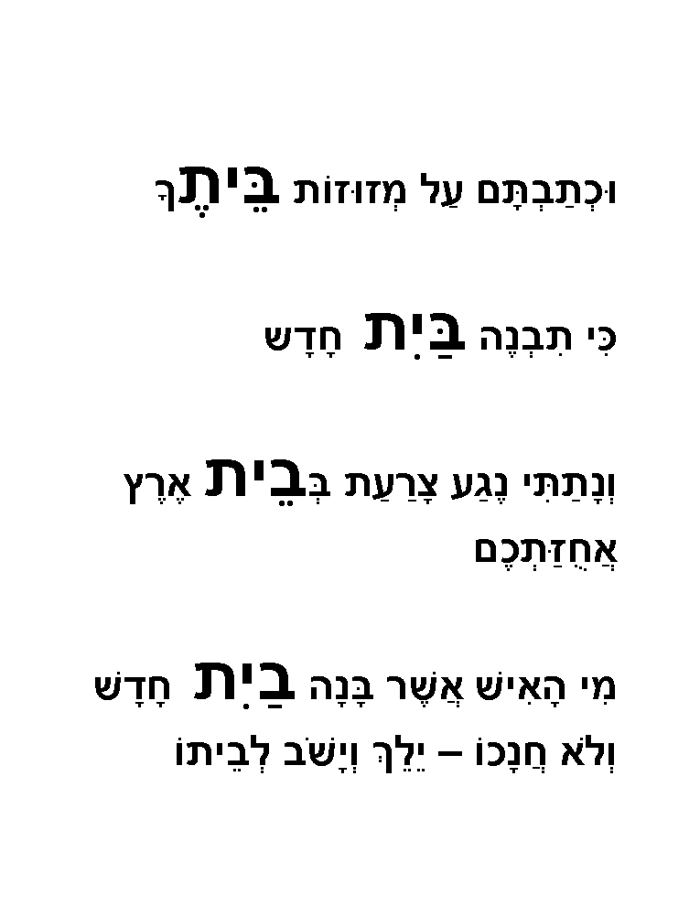 Is 4×4 a Bayis? – the Pesukim